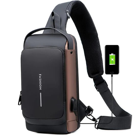 Morral Antirrobo Con USB y Clave